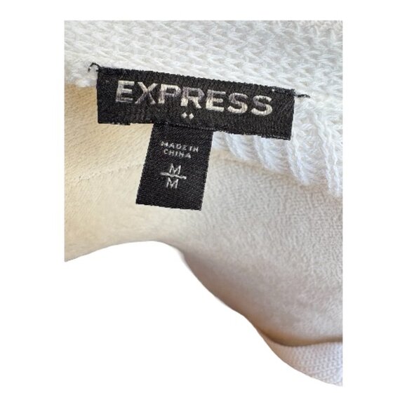Express Knit Sweater Dress V-Neck Ribbed Textured Cozy Chic (2443-15) - Picture 3 of 3